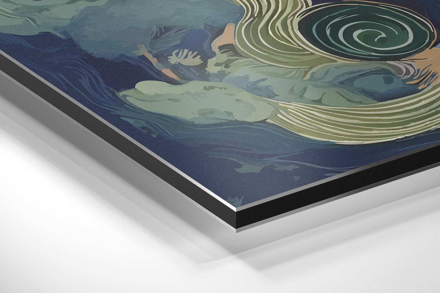 Magische Boswaterval Kunstwerk-canvas-dibond-plexiglas-wanddecoratie-WallArtistic