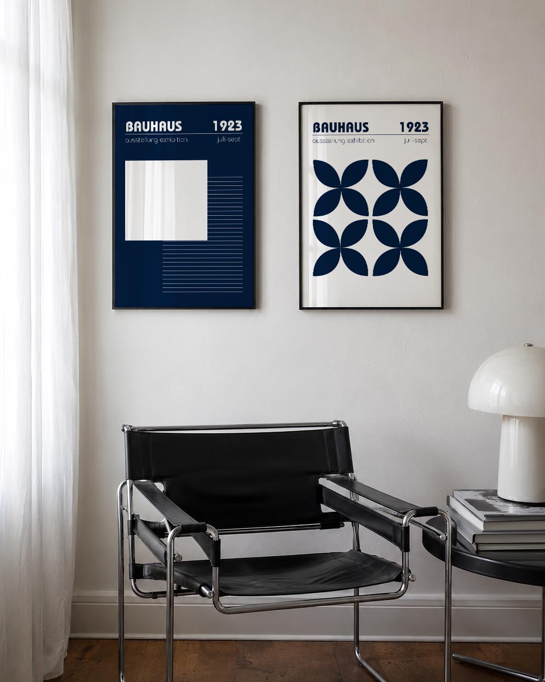 Strakke lijnenspel Posterset