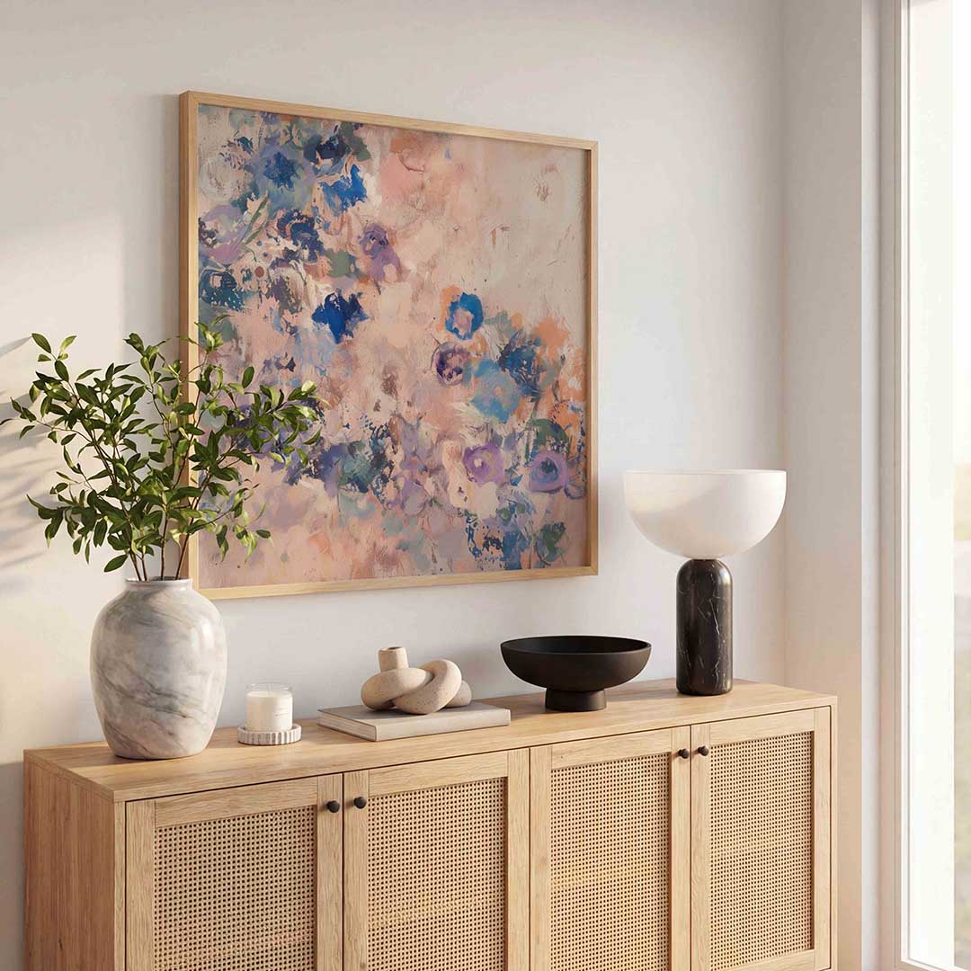 Abstracte bloemen Poster