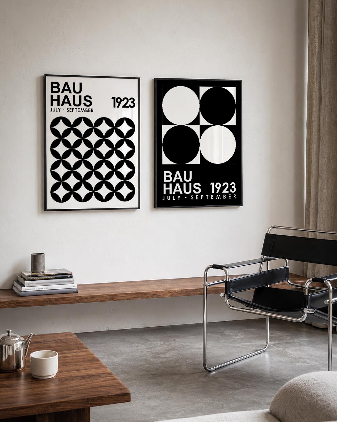 Cirkelpatroon en tekst Posterset