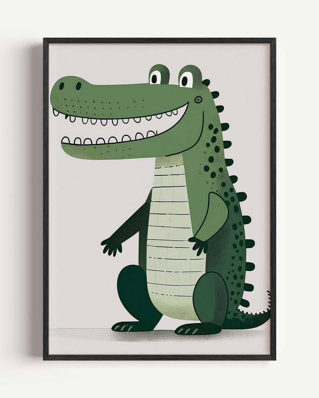 Vrolijke Krokodil Kinderkamer Poster