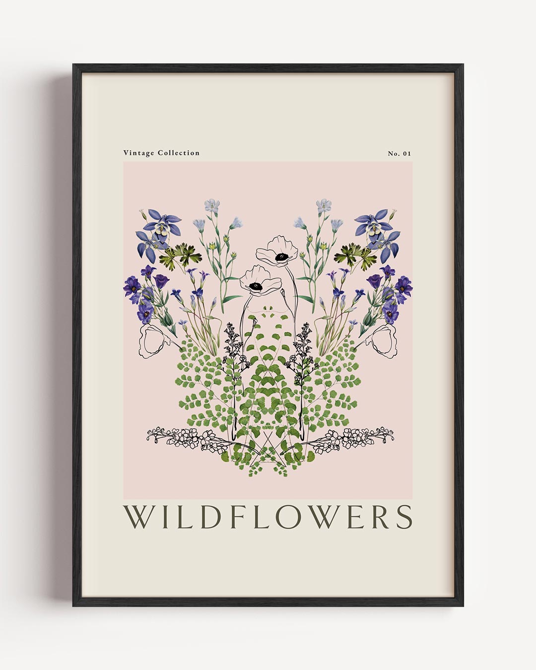 Wildflowers Vintage Poster-WallArtistic