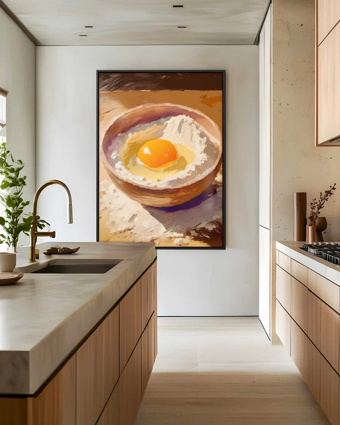Aardse Keuken Sfeer Kunstwerk-canvas-dibond-plexiglas-wanddecoratie-WallArtistic