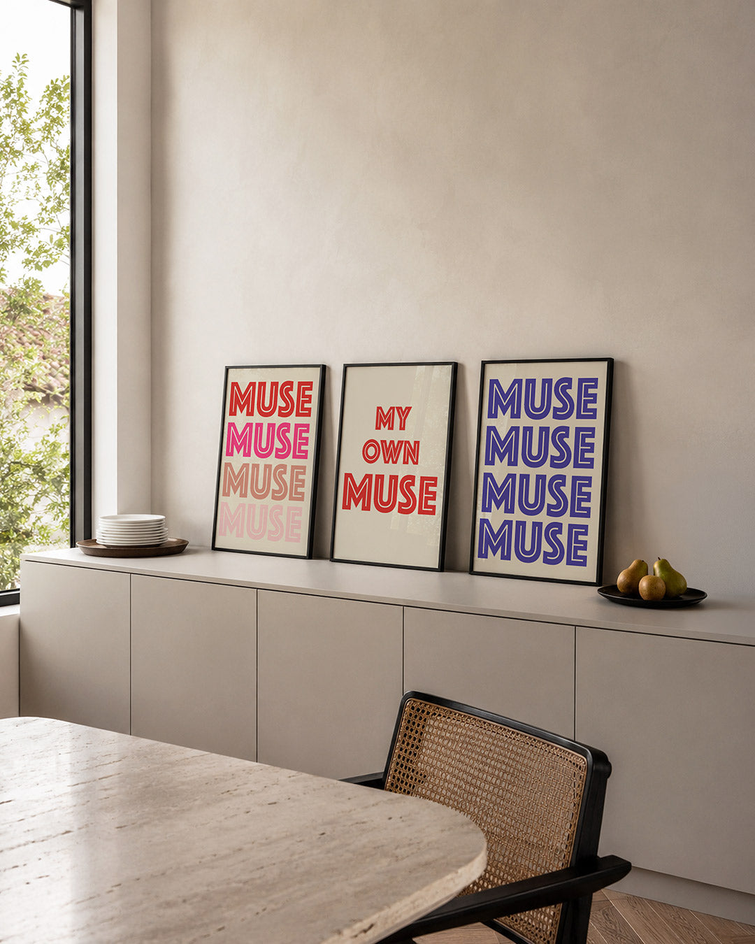 Kleurvolle herhaling Posterset