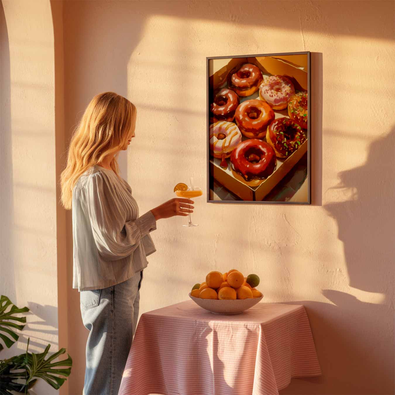 Donutliefde in Kunstvorm Poster