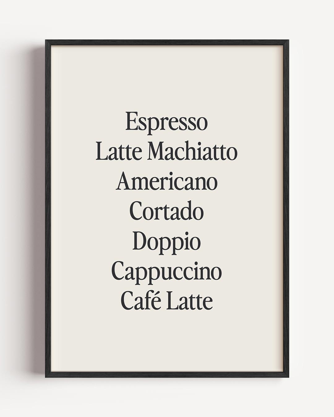 Koffievarianten Design Poster-WallArtistic