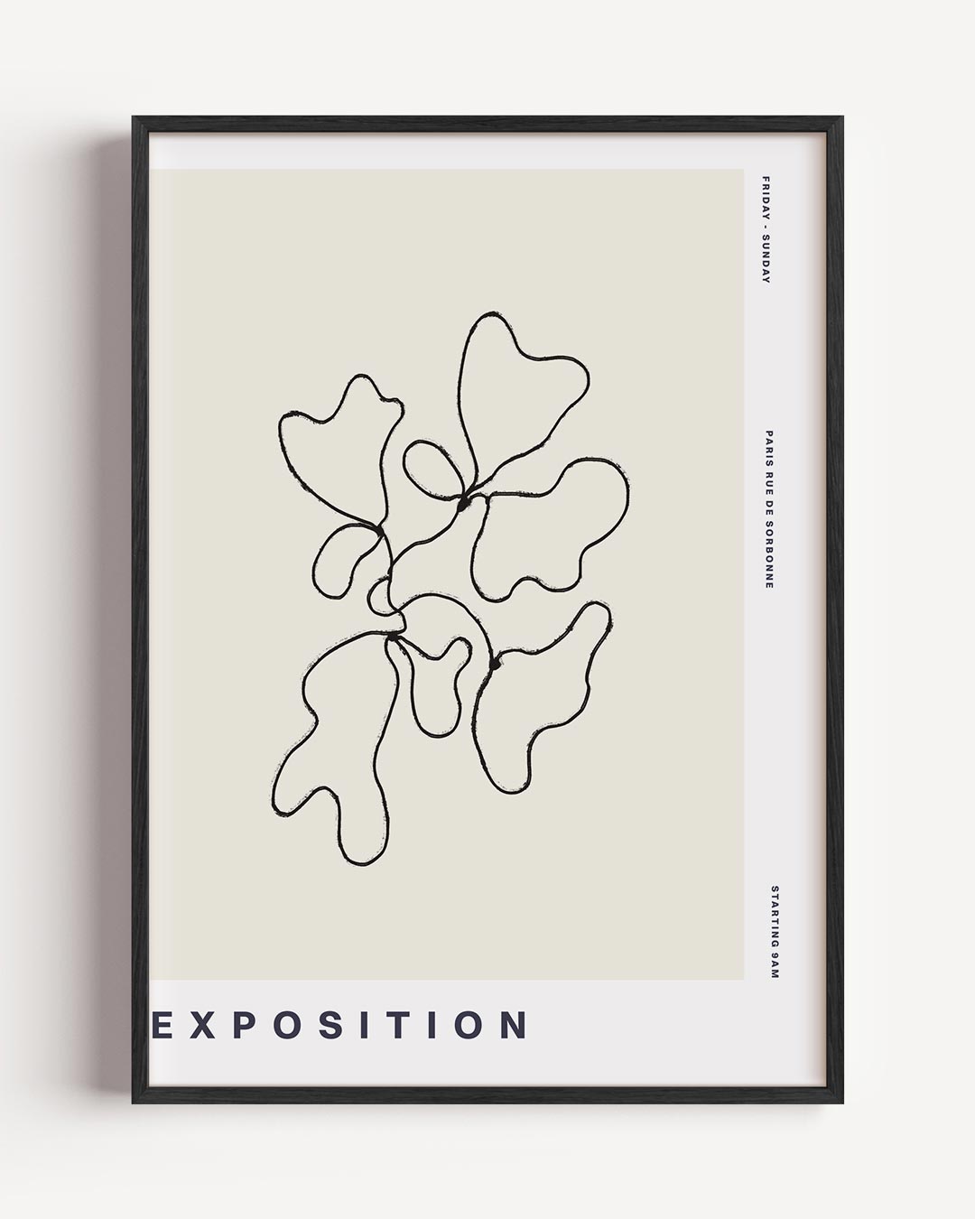 Expositie Abstracte Kunstposter-WallArtistic