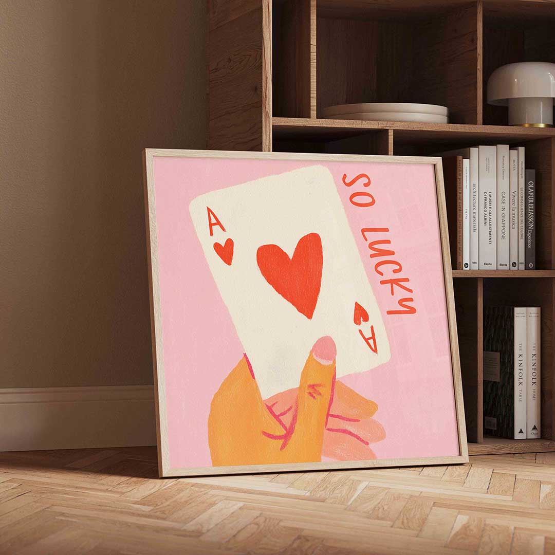 Kaart met hart Poster