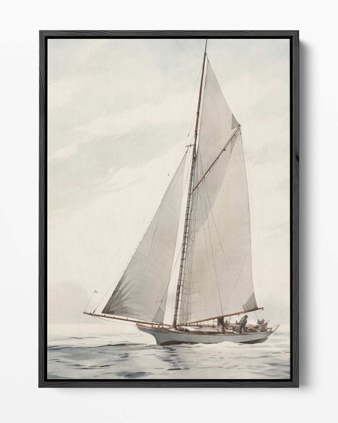 Zeilavontuur op open water Kunstwerk-canvas-dibond-plexiglas-wanddecoratie-WallArtistic