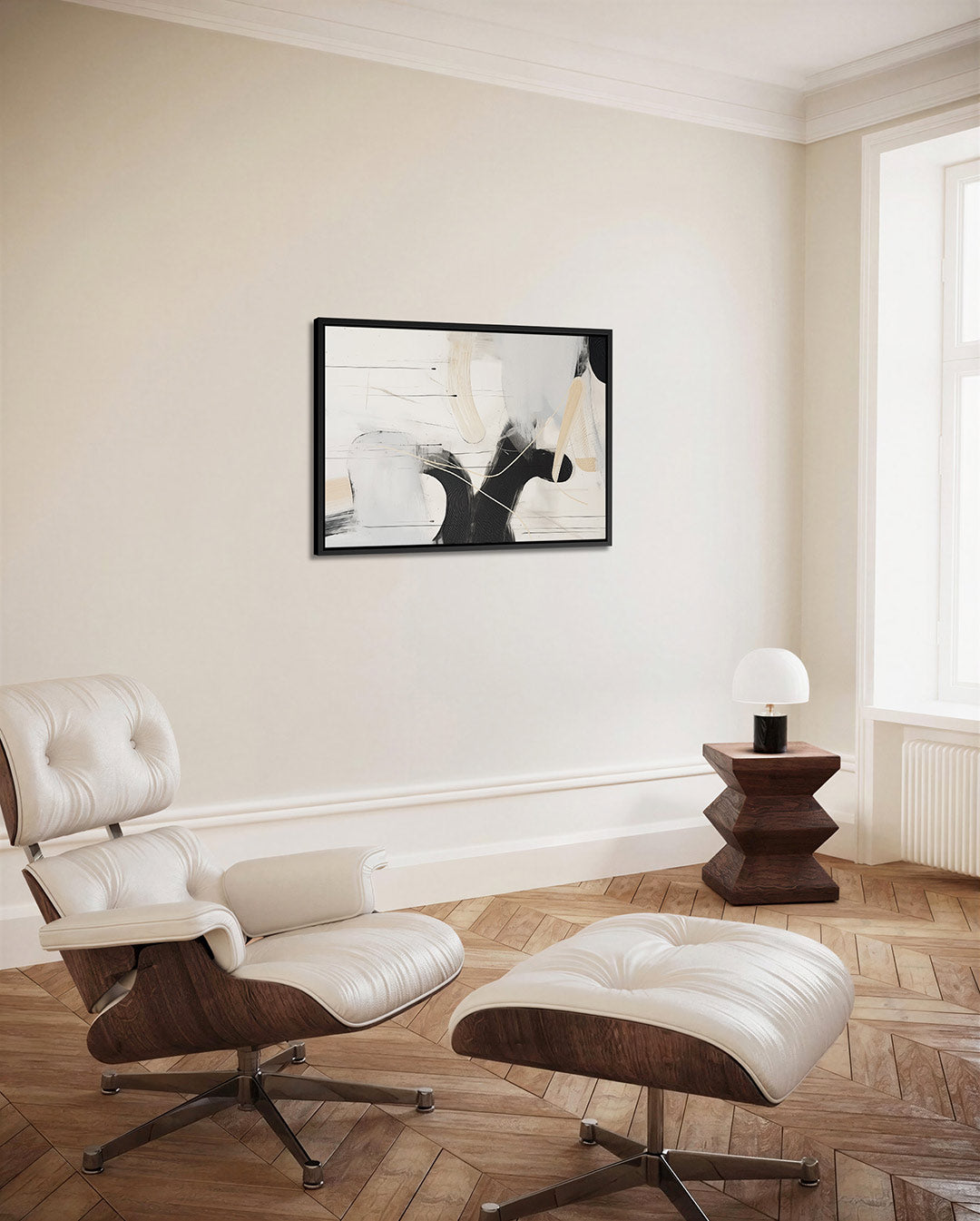 Dynamische lijnen en vormen Kunstwerk