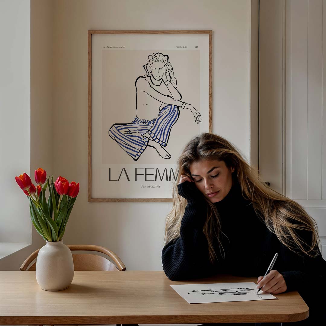 Elegante La Femme Poster-WallArtistic