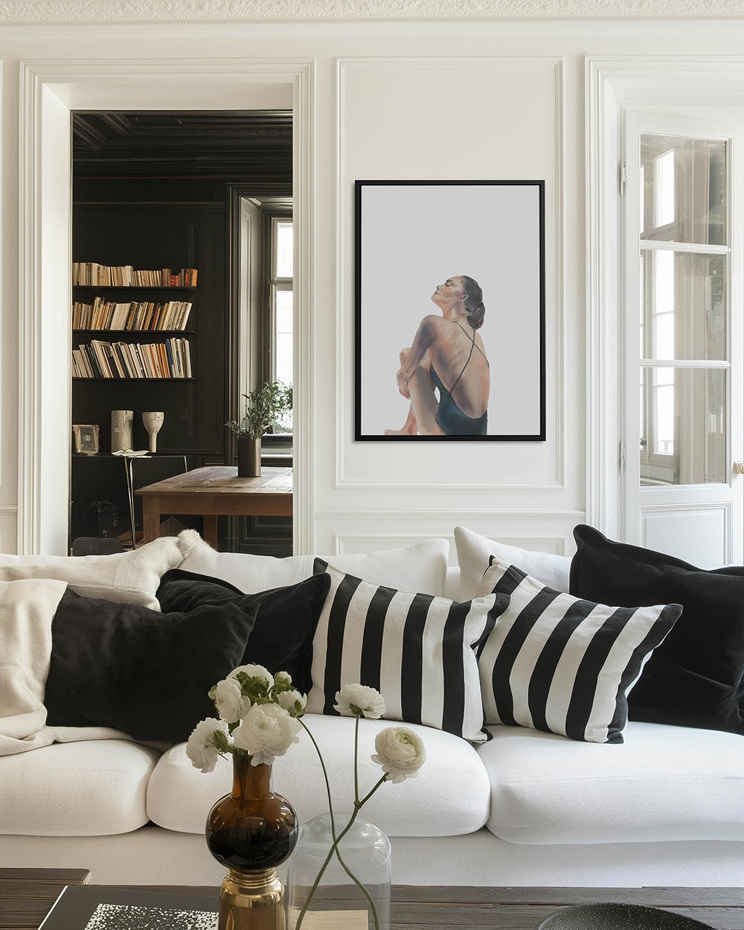 Zittende vrouw Kunstwerk