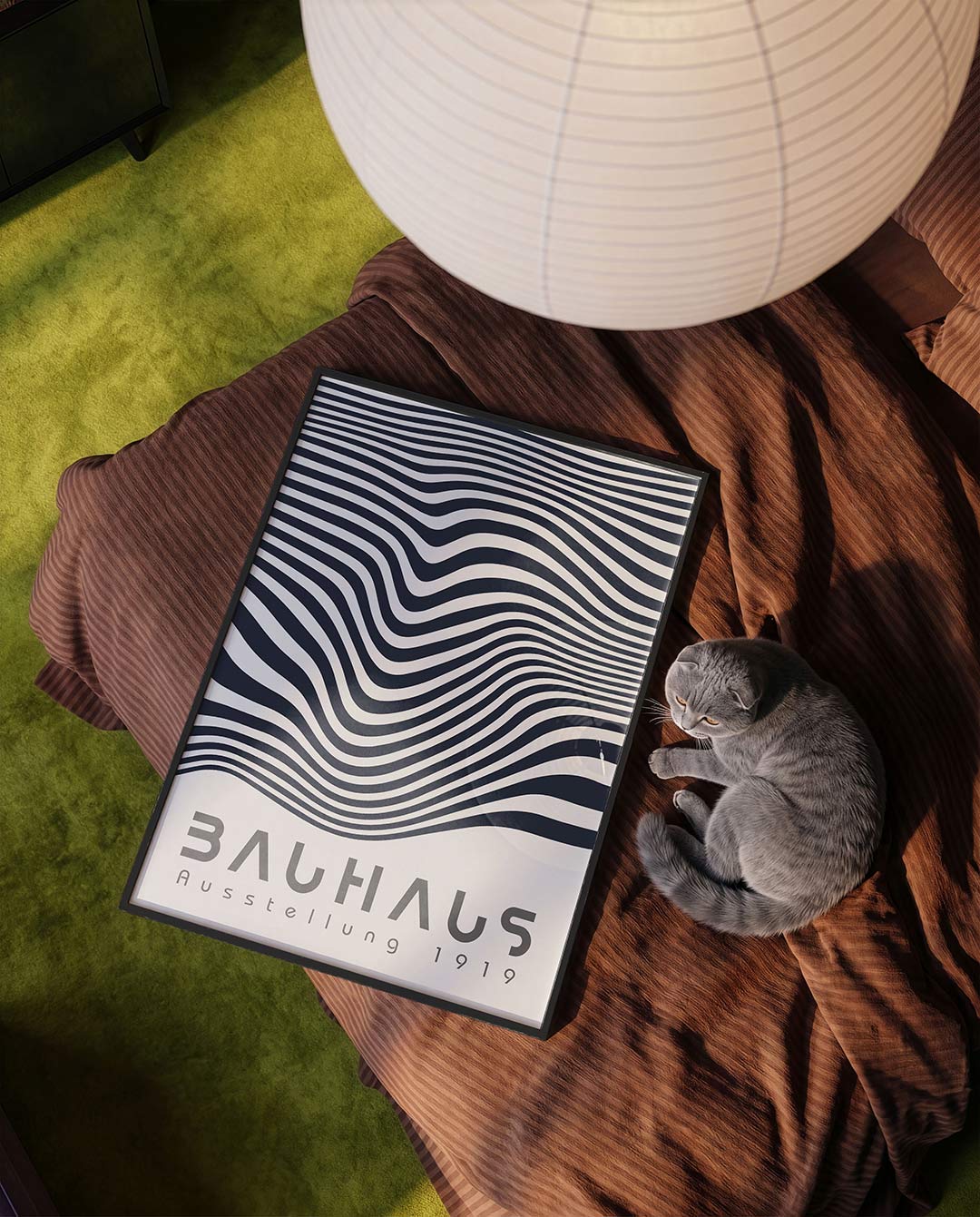 Golvend lijnenspel Poster