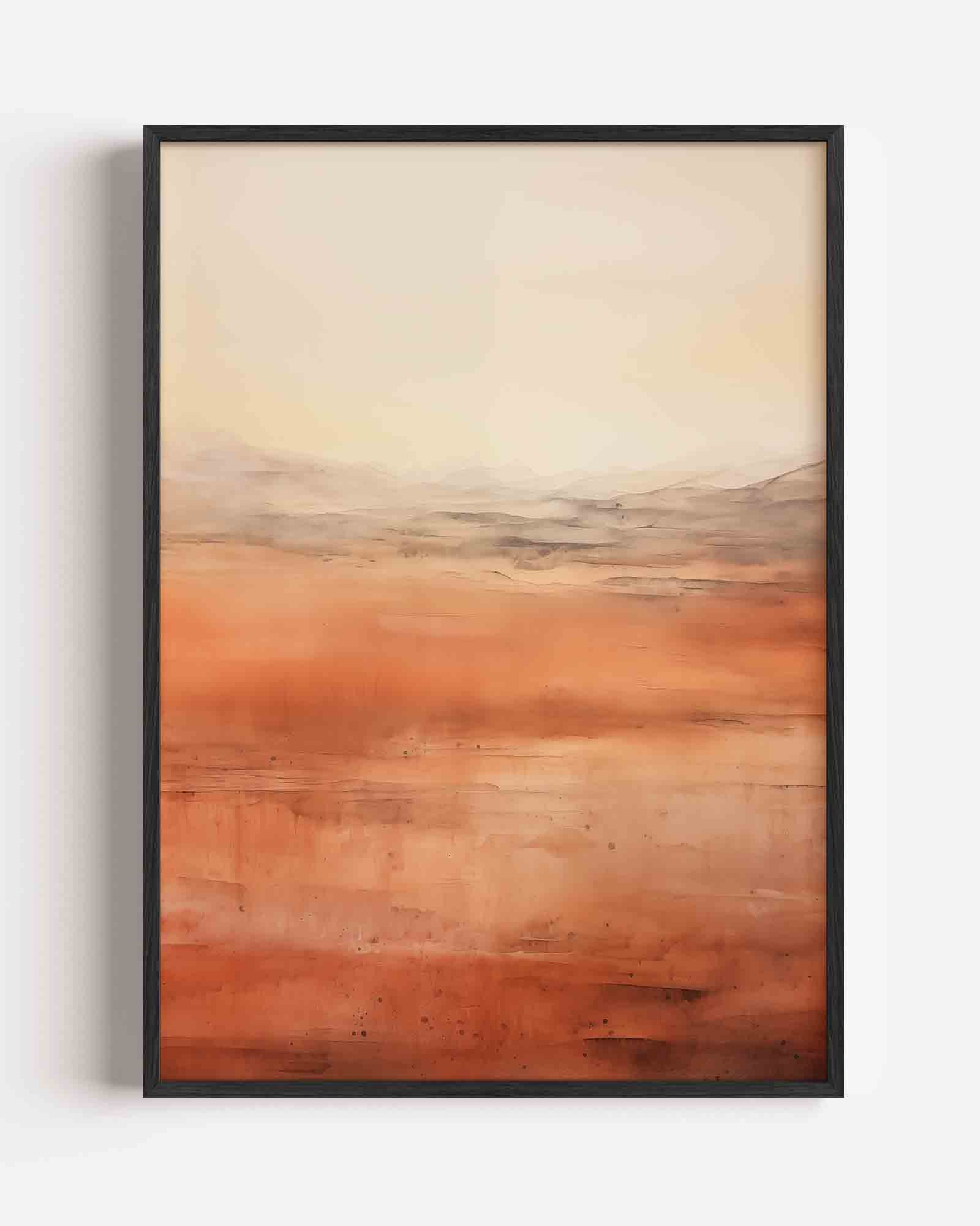 Landschap in warme tinten Poster