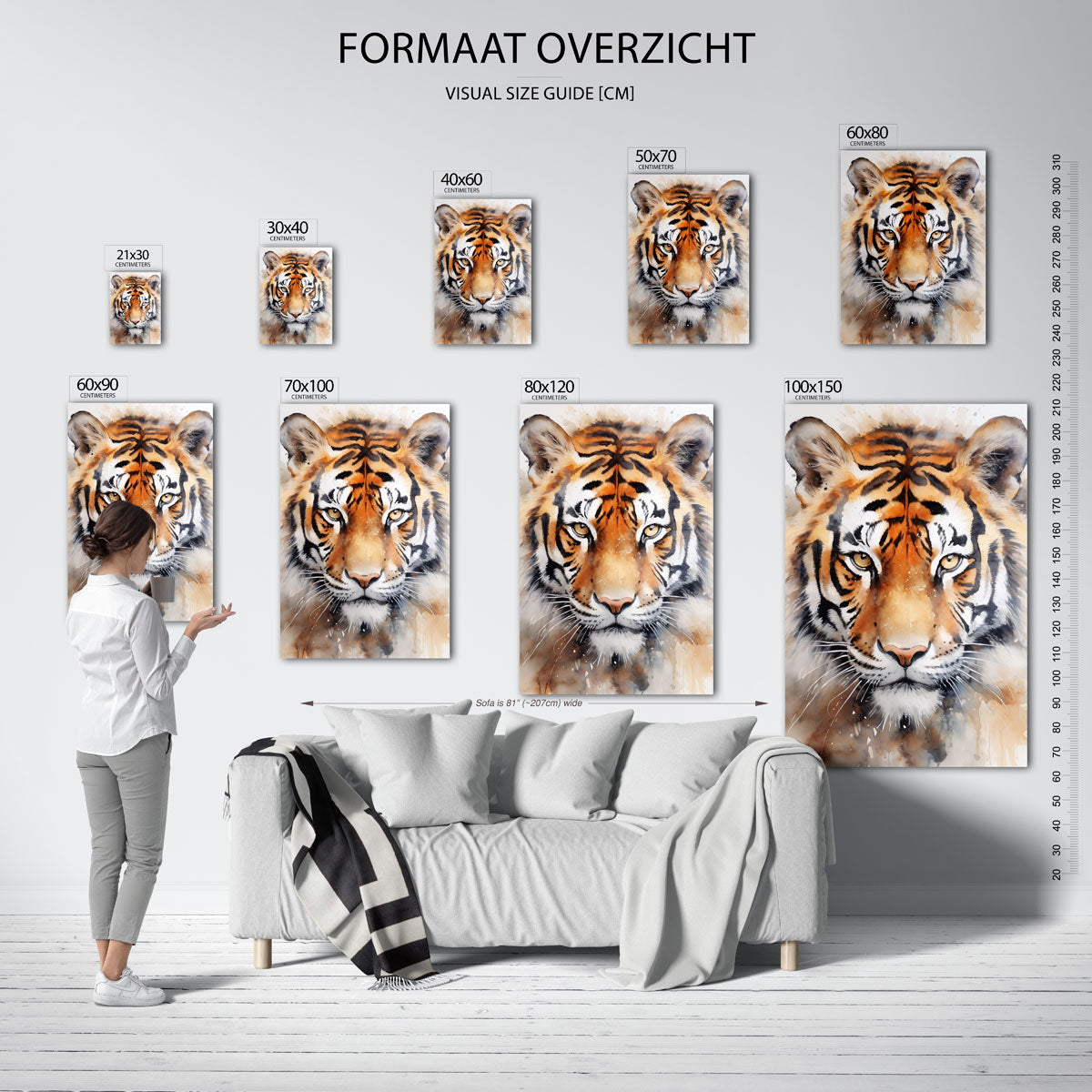 Tijger portret Poster
