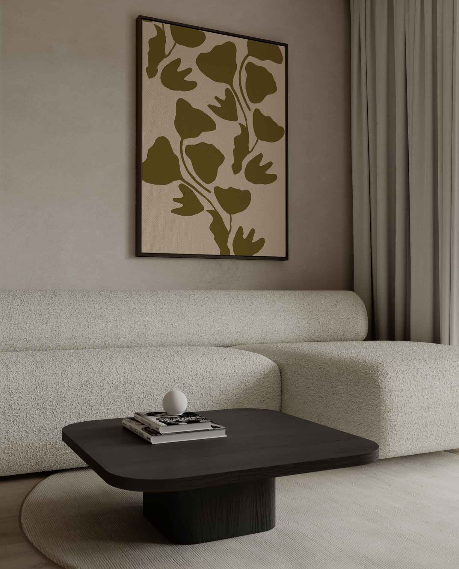 Ginkgo Groen: Natuurlijke Elegantie Kunstwerk-canvas-dibond-plexiglas-wanddecoratie-WallArtistic