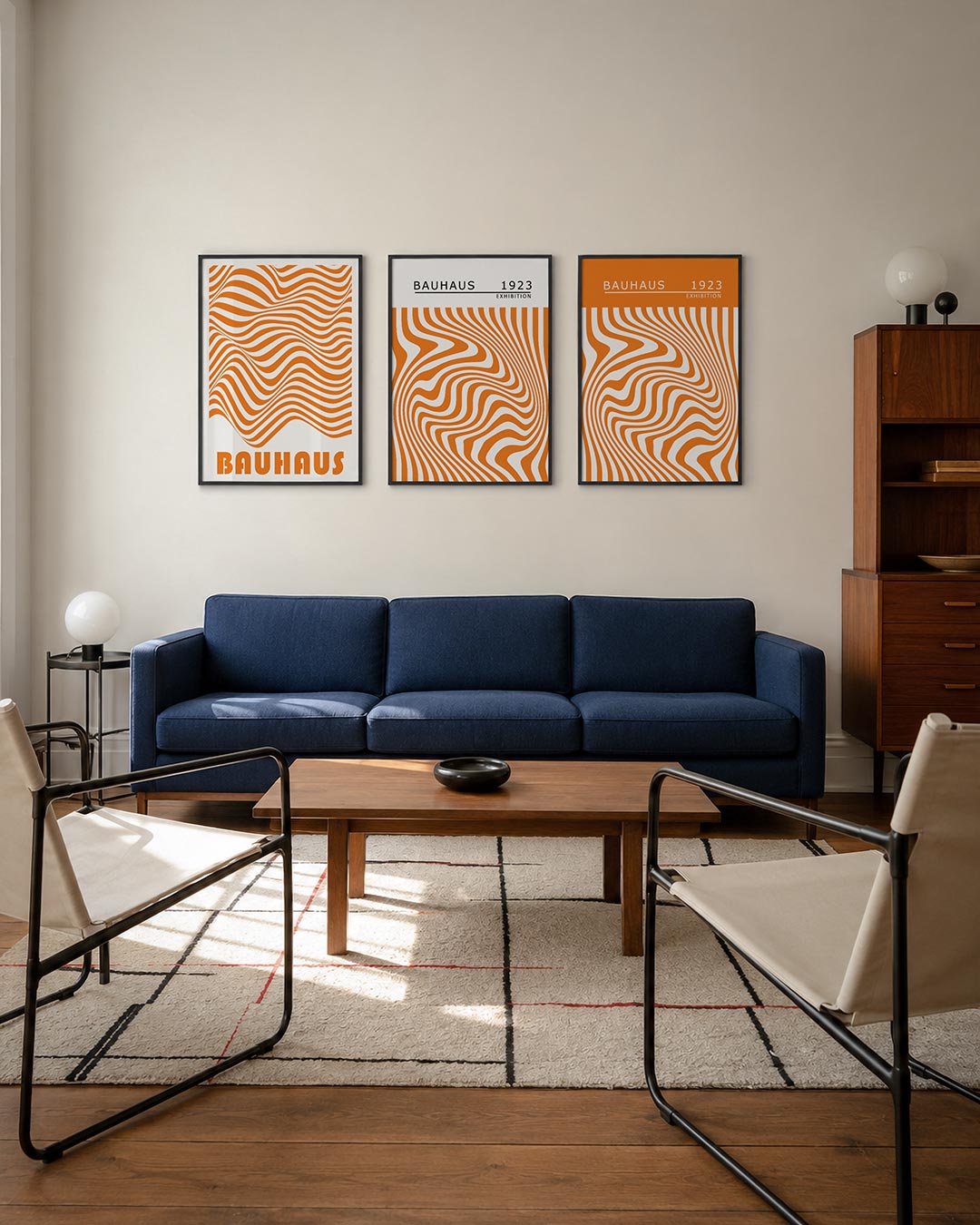 Golvend lijnenspel Posterset