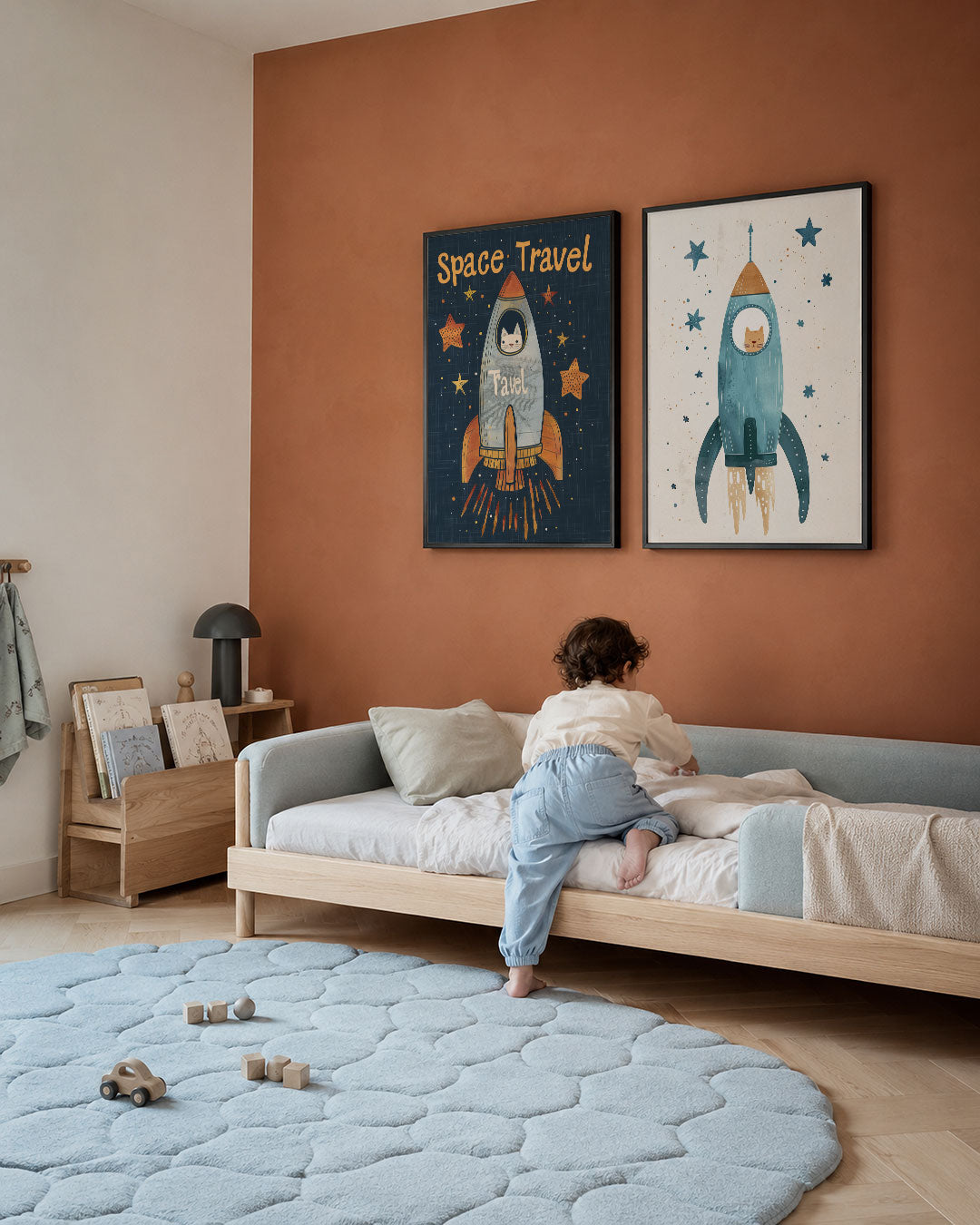 Ruimteavontuur illustratie Posterset