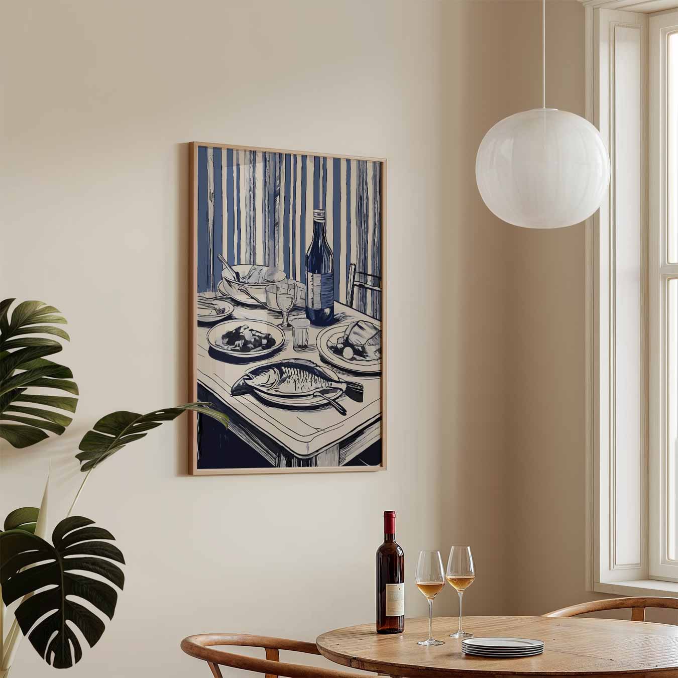 Stijlvolle Keukentafel Poster