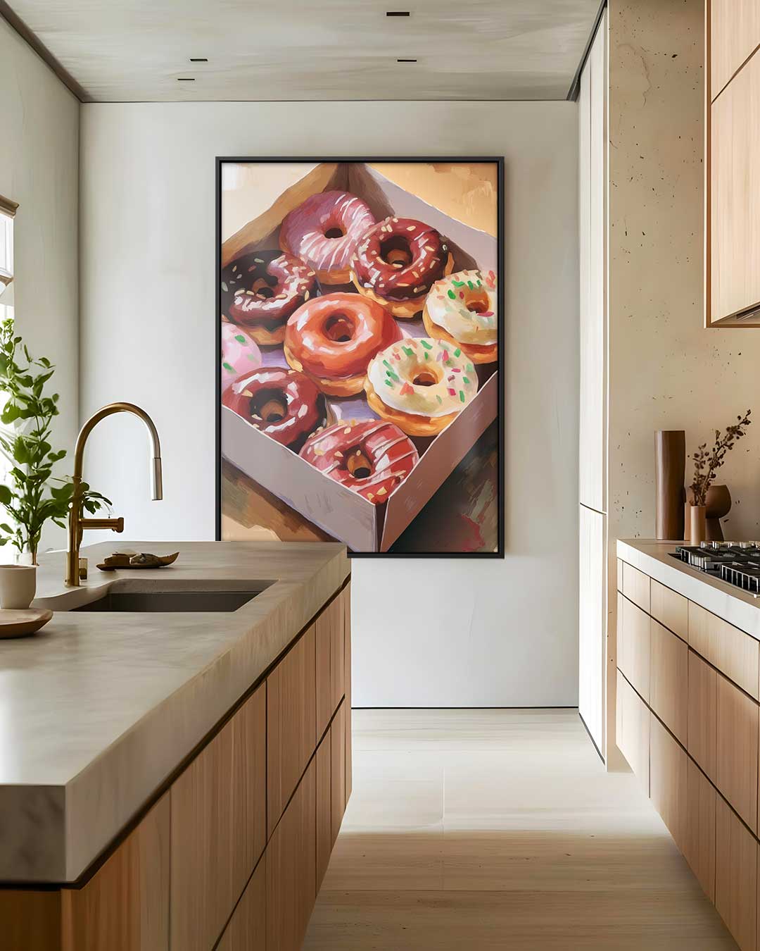 De Donut Droom Kunstwerk-canvas-dibond-plexiglas-wanddecoratie-WallArtistic