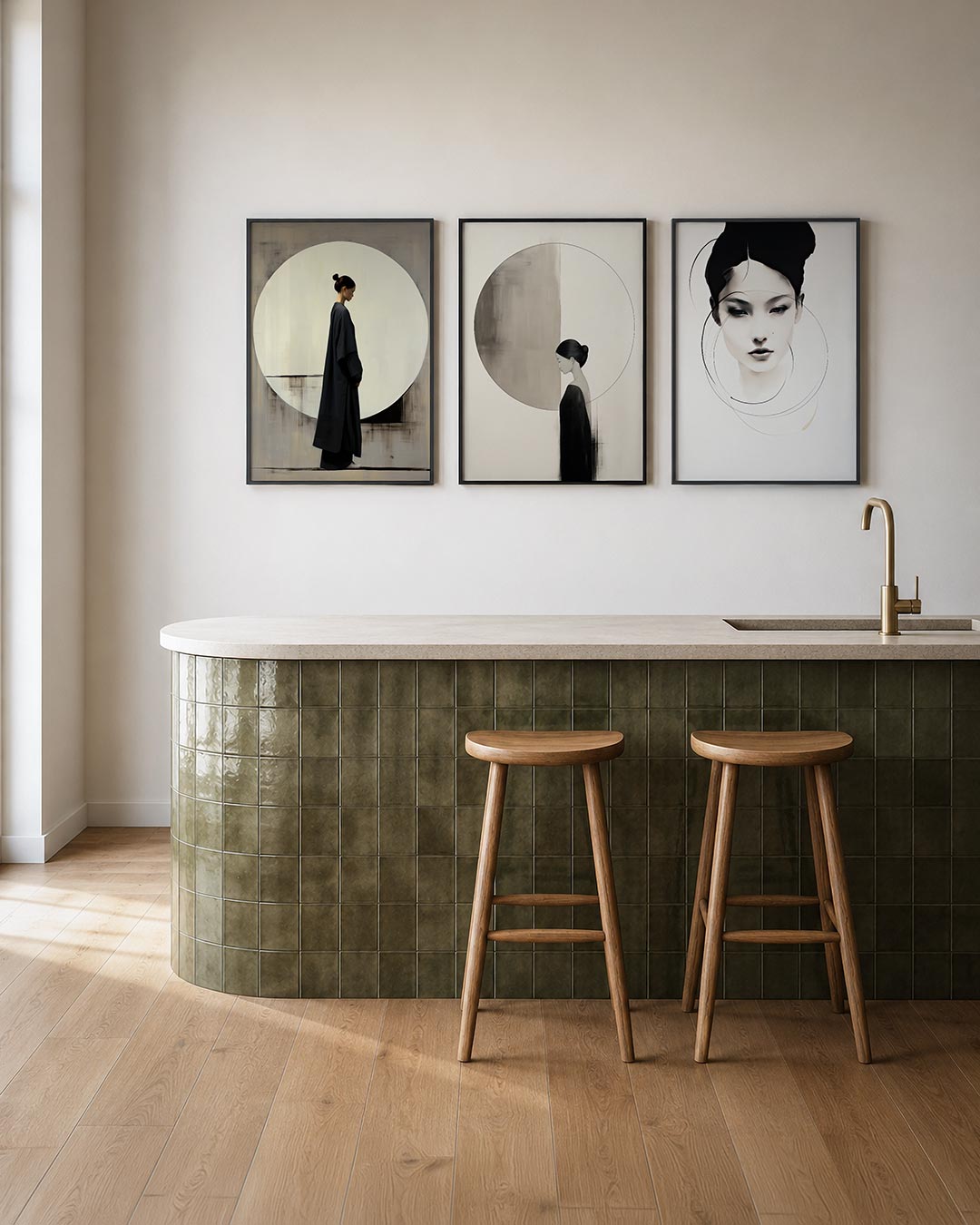 Cirkel en silhouet Posterset