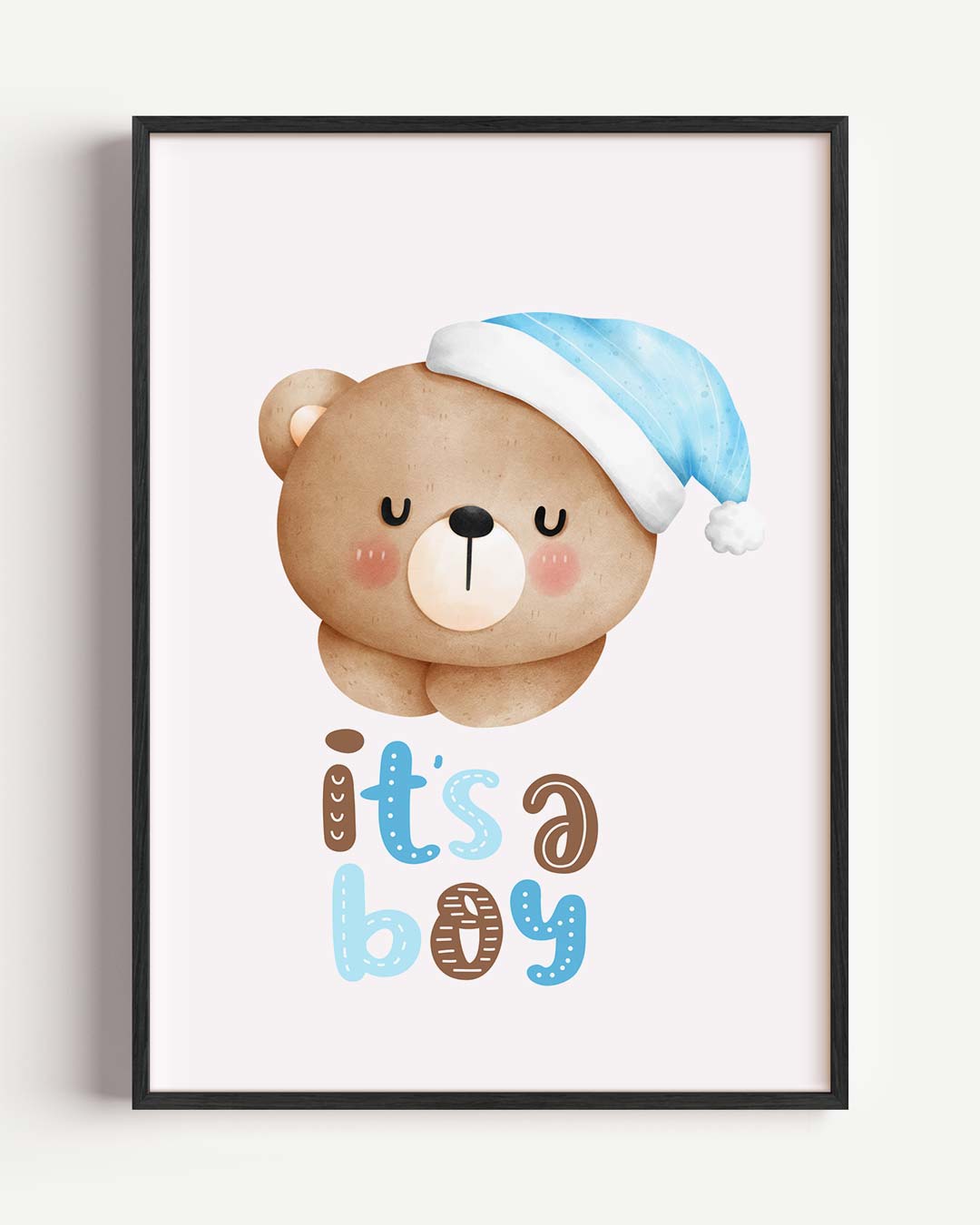 Schattige Welkomstposter "It's a Boy Poster