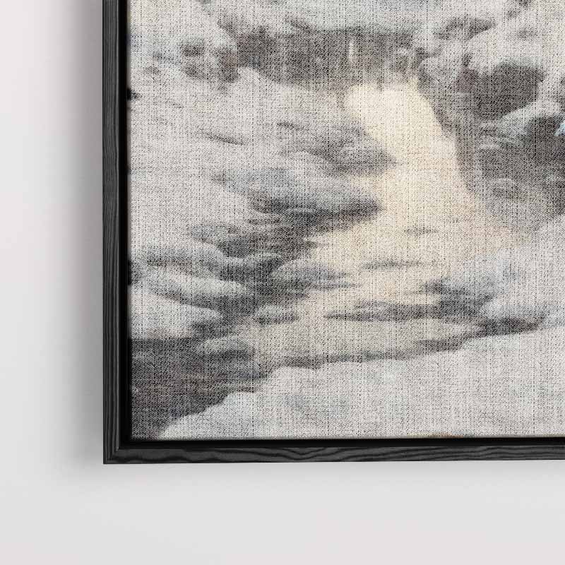 Winterse Rust in het Landschap Kunstwerk-canvas-dibond-plexiglas-wanddecoratie-WallArtistic