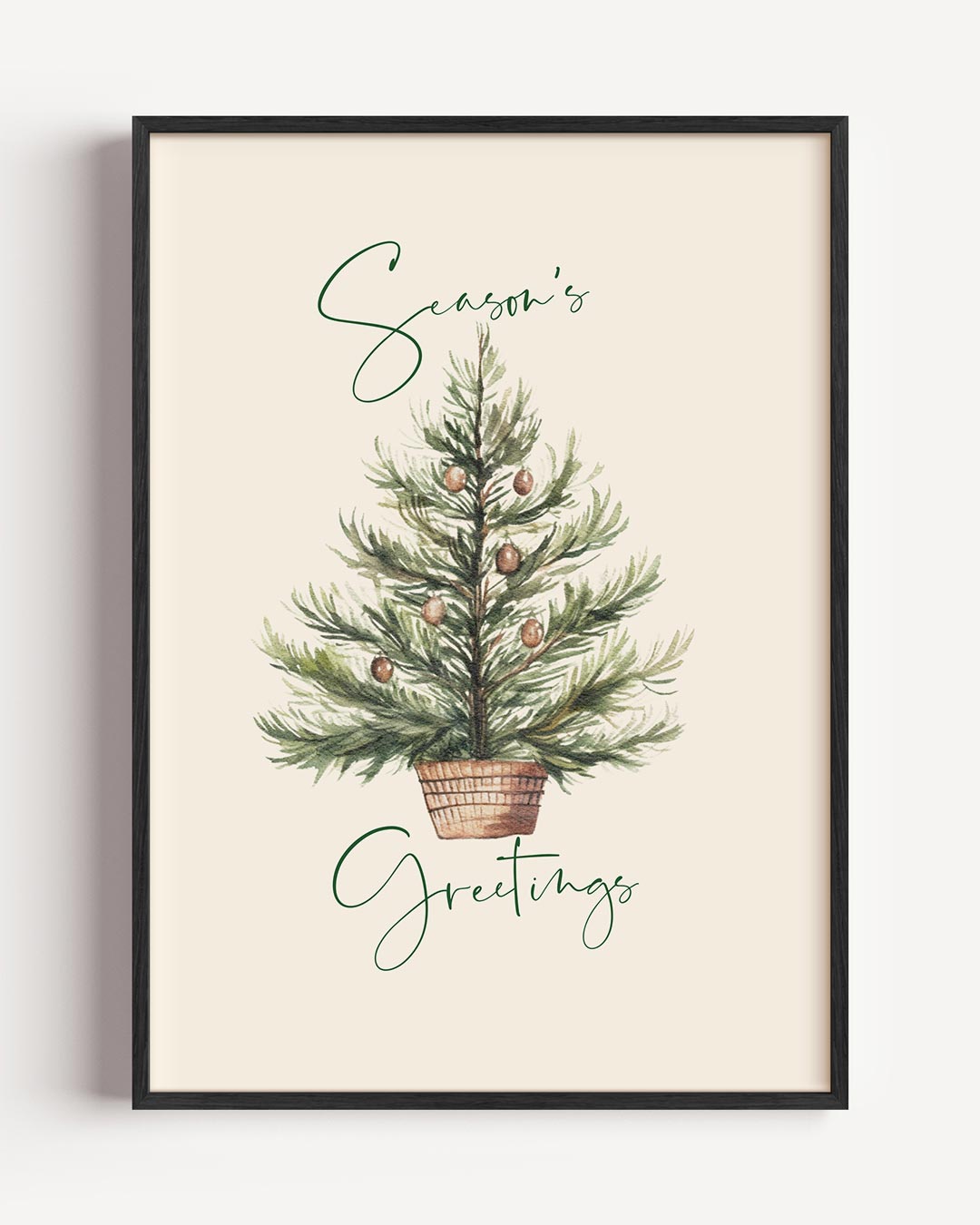 Kerstboom Seizoensgroeten Poster-WallArtistic