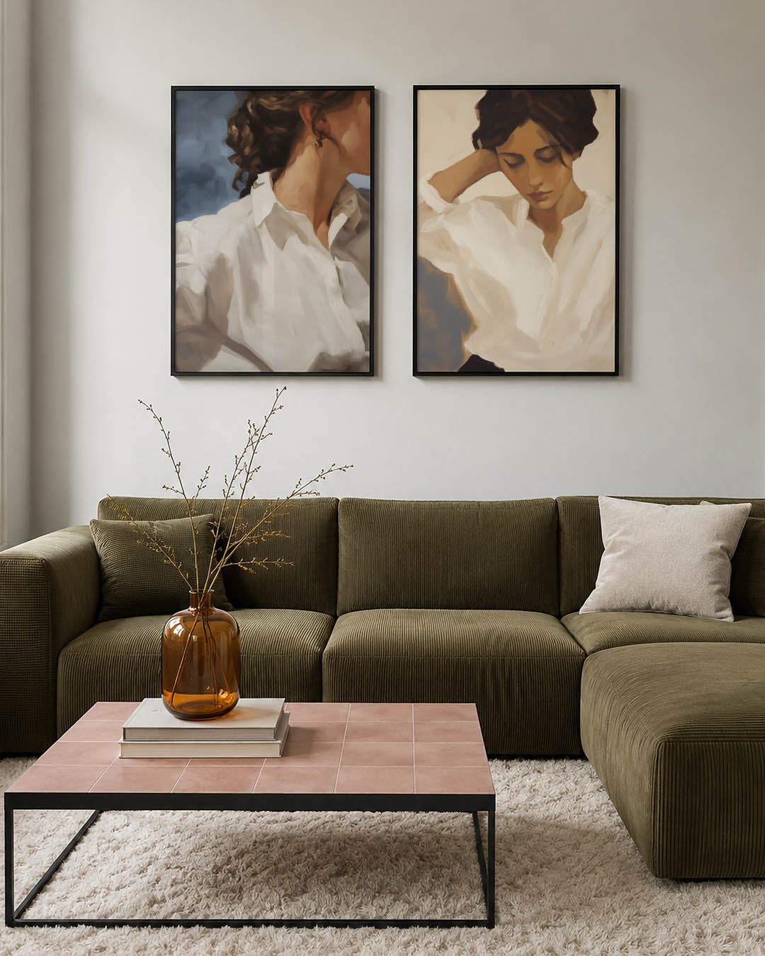 Zachte kleurvlakken Posterset