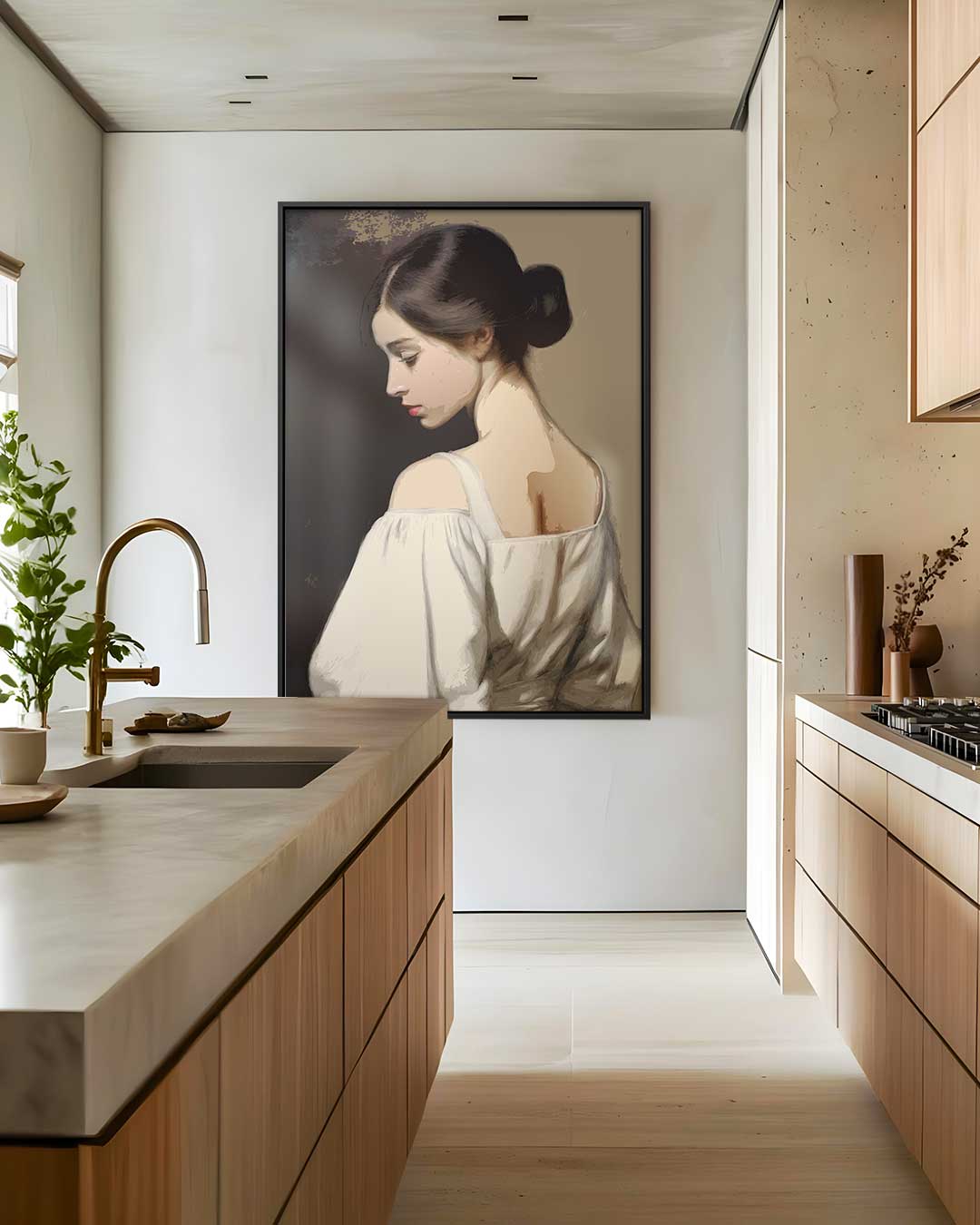 Elegante Terugblik Kunstwerk-canvas-dibond-plexiglas-wanddecoratie-WallArtistic
