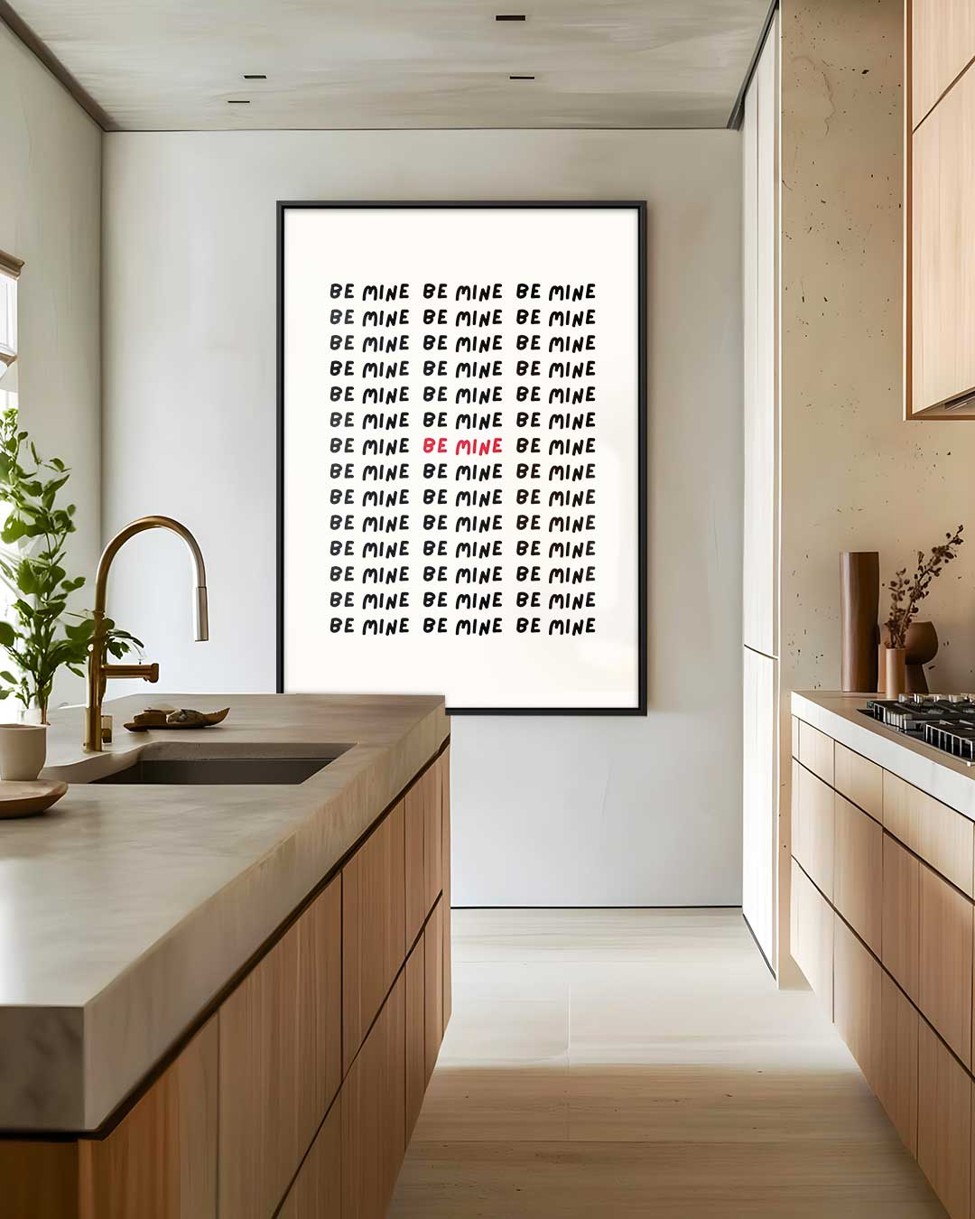Liefdevolle Herhaling Kunstwerk-canvas-dibond-plexiglas-wanddecoratie-WallArtistic