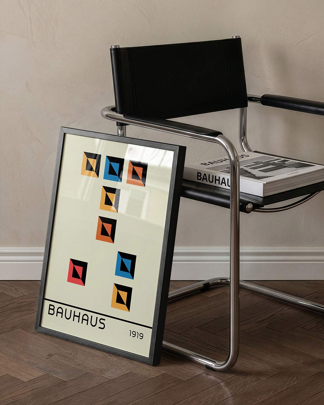 Kleurvlakken en lijnen Poster