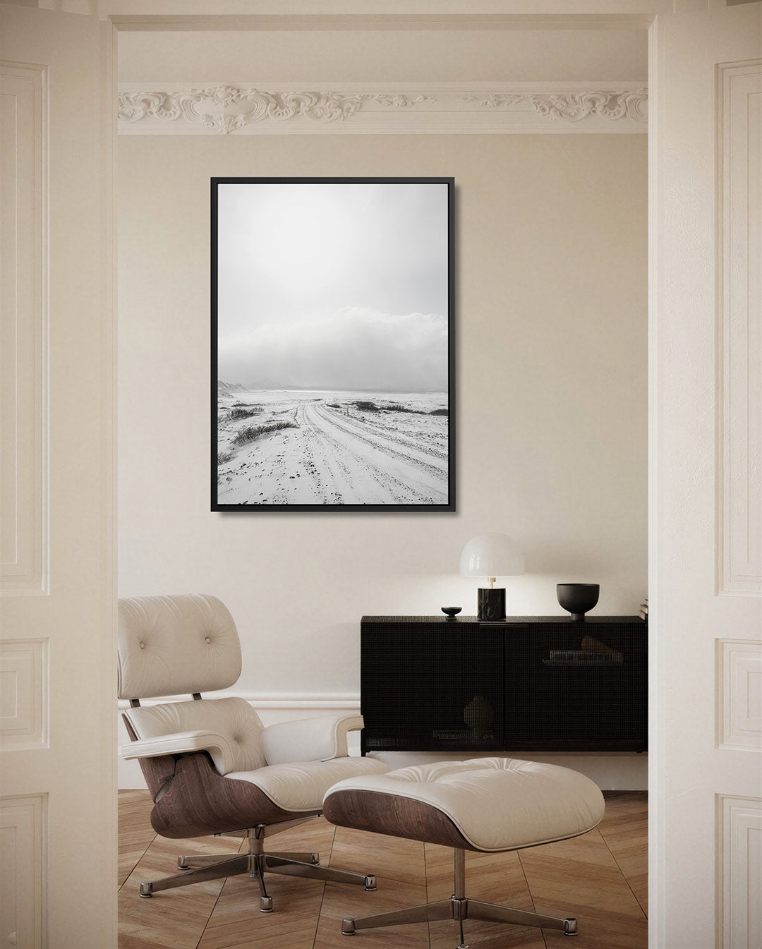 Rustige winterlandschap Kunstwerk