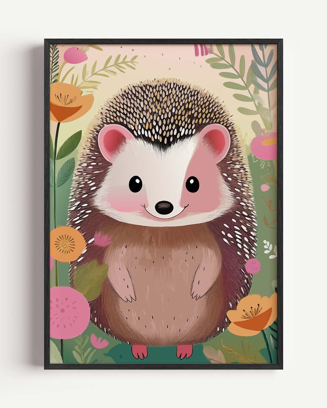 Schattige Egel Tuinposter