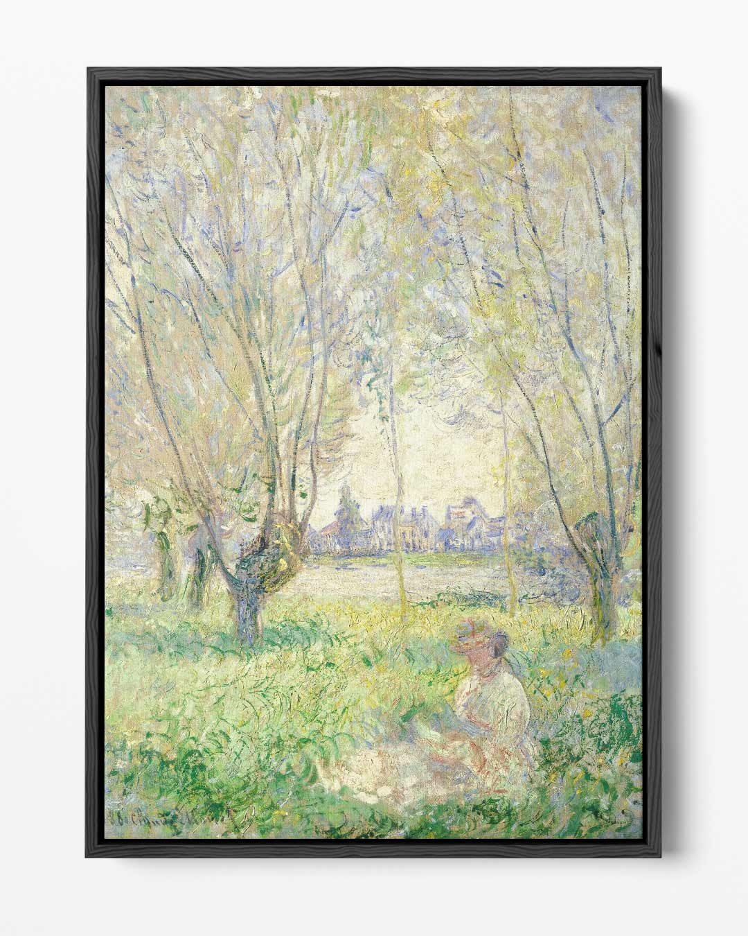 Zomerdag onder de Bomen Kunstwerk-canvas-dibond-plexiglas-wanddecoratie-WallArtistic