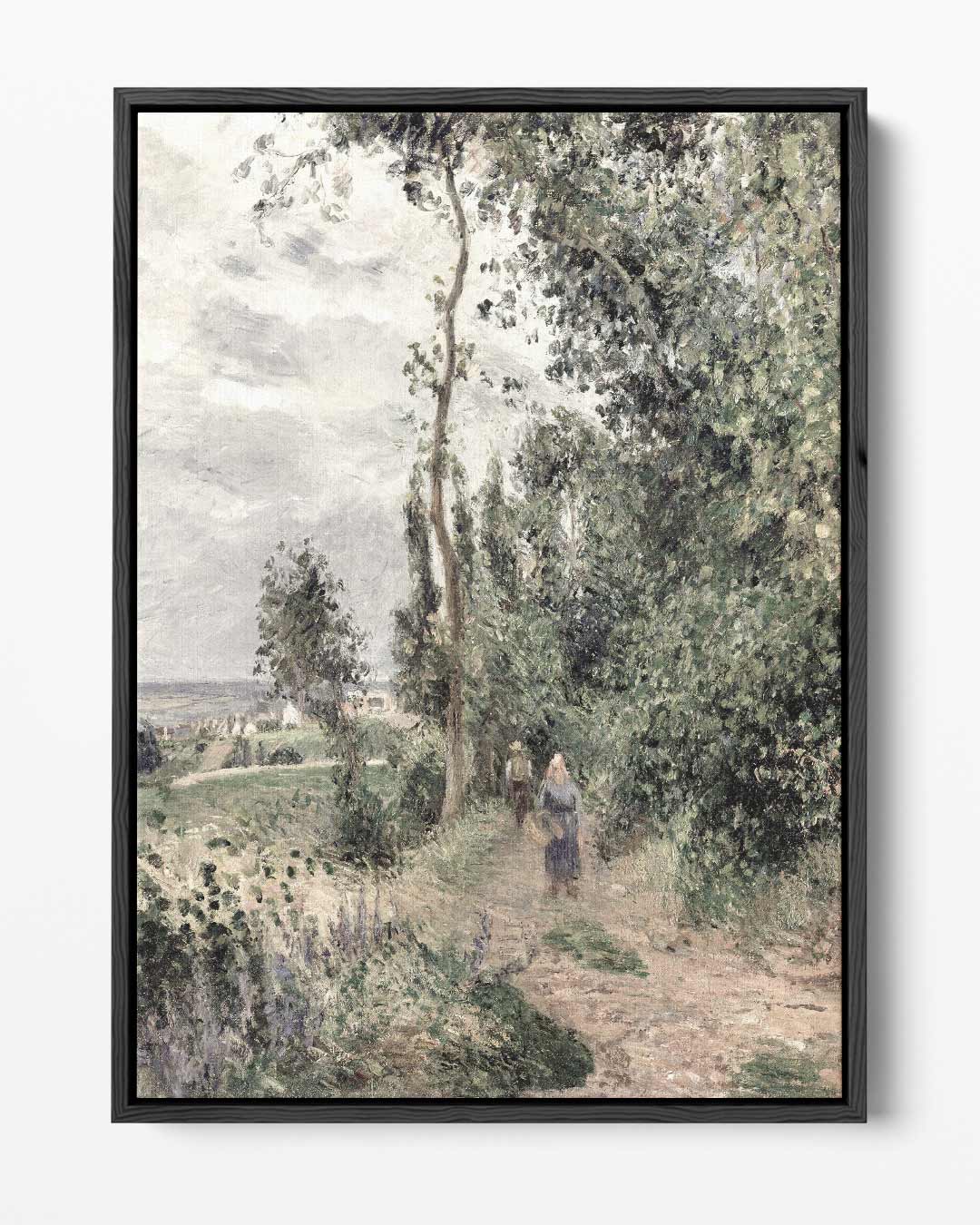 Rustig Pad door een Bosrijk Landschap Kunstwerk-canvas-dibond-plexiglas-wanddecoratie-WallArtistic