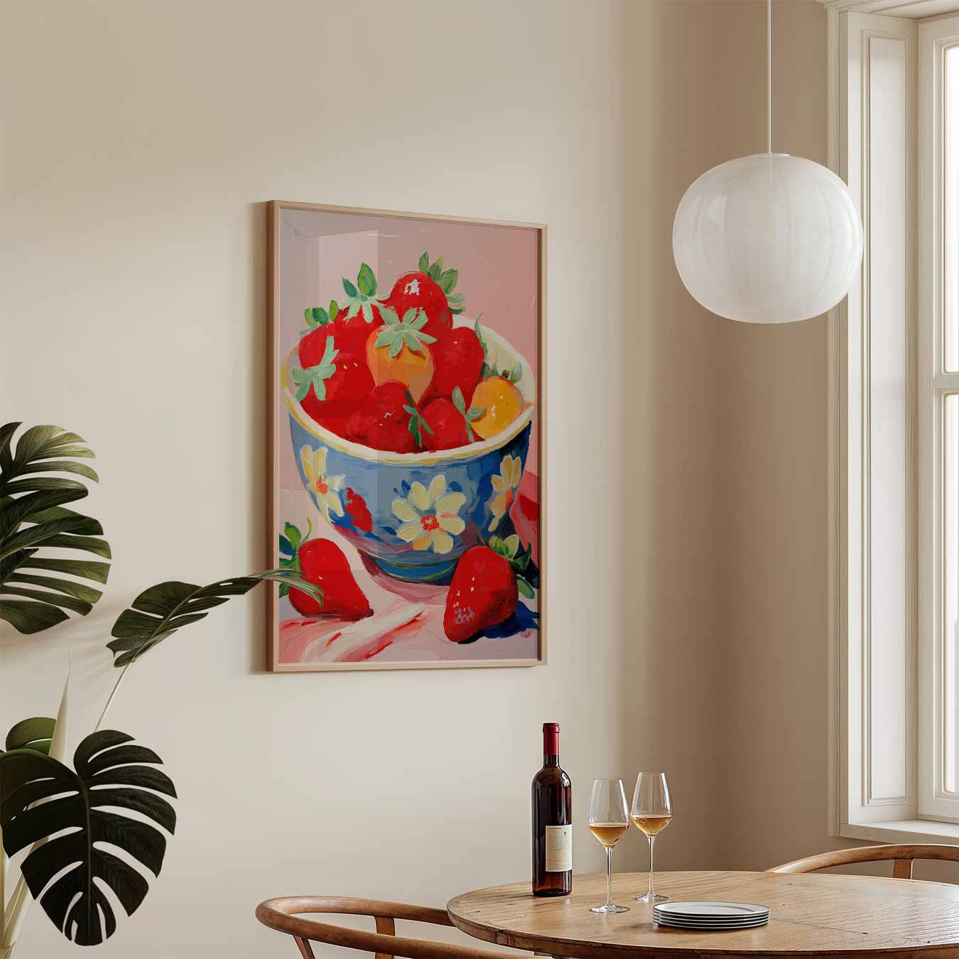 Zomerse Aardbeien Poster