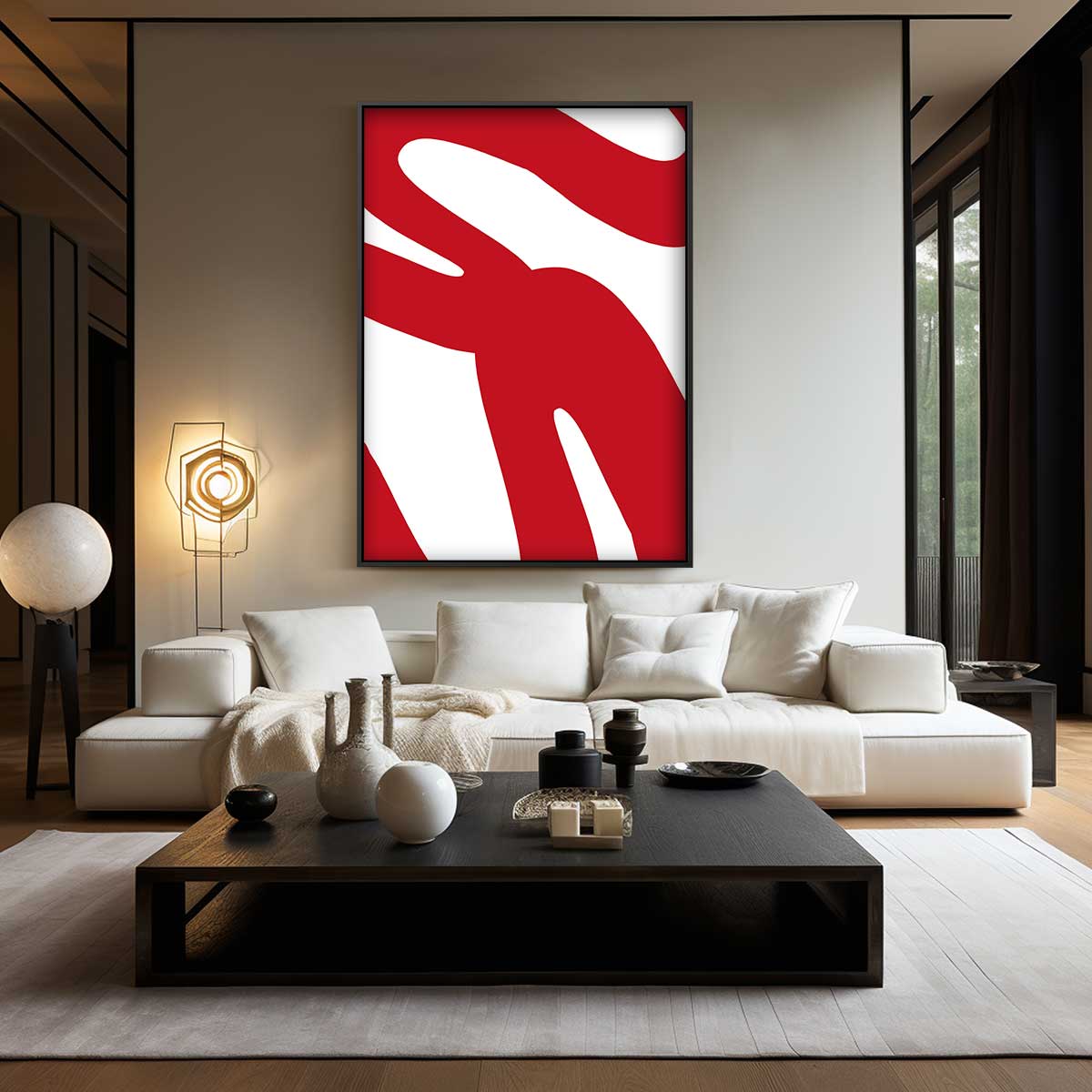 Vurig Abstract Kunstwerk-canvas-dibond-plexiglas-wanddecoratie-WallArtistic
