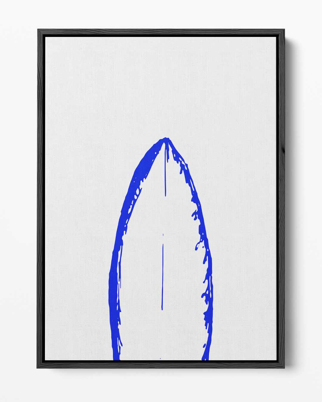 Blauwe Vleugelafdruk Kunstwerk-canvas-dibond-plexiglas-wanddecoratie-WallArtistic