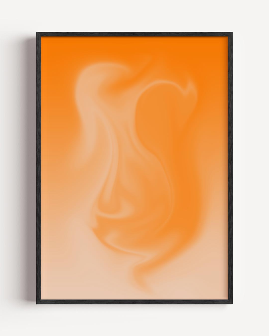 Vloeiende Oranje Droom Poster-WallArtistic