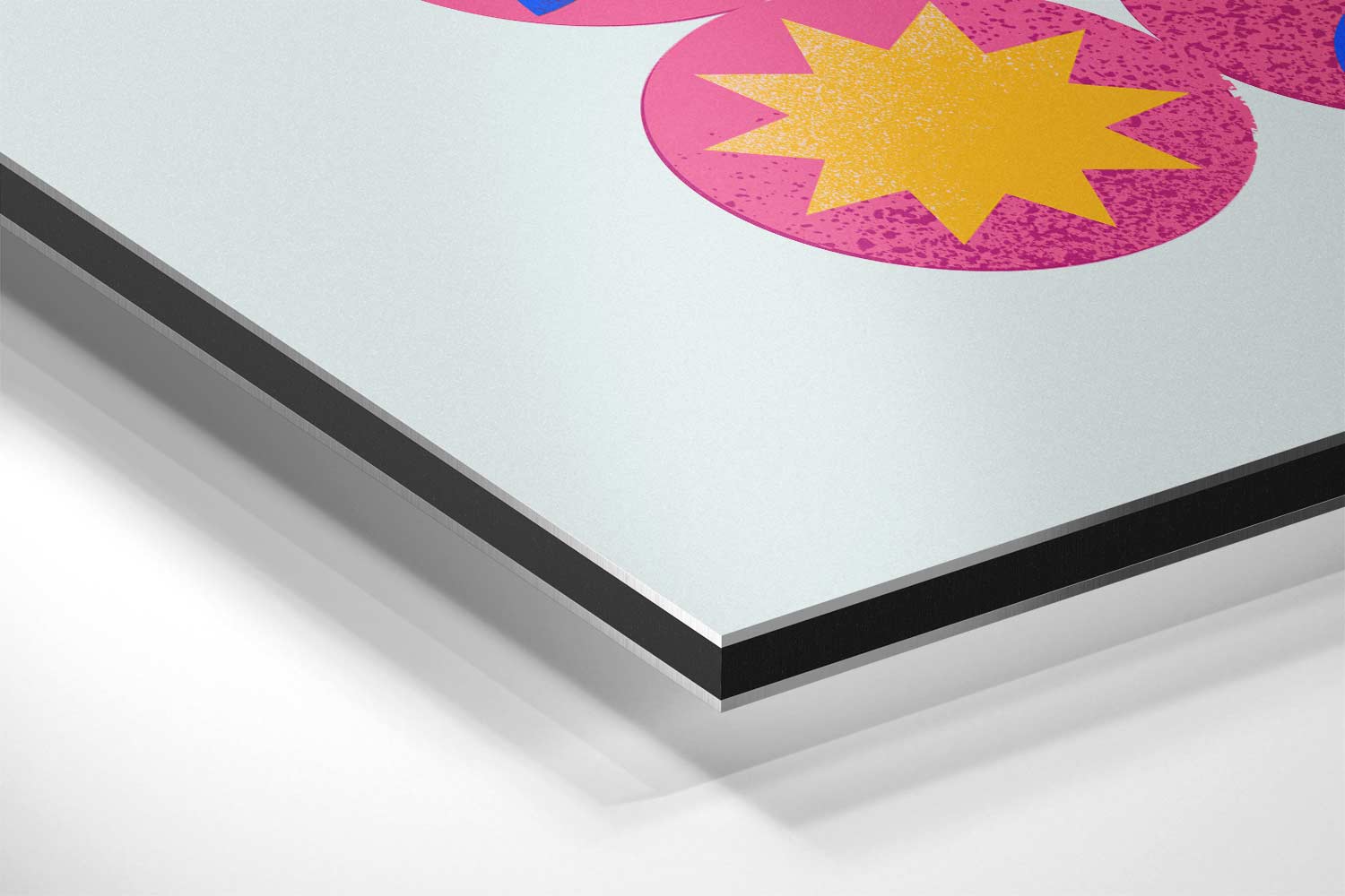 Kleurrijke Retro Cirkelpatronen Kunstwerk-canvas-dibond-plexiglas-wanddecoratie-WallArtistic