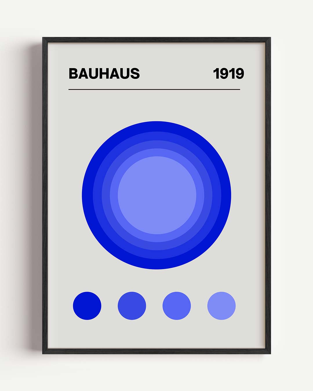 Bauhaus Cirkel Kunstposter
