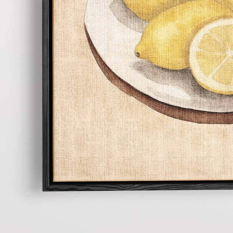 Zomers Citroen Stilleven Kunstwerk-canvas-dibond-plexiglas-wanddecoratie-WallArtistic