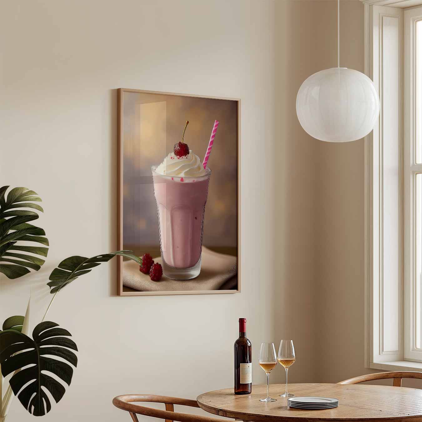 Romantische Milkshake Poster