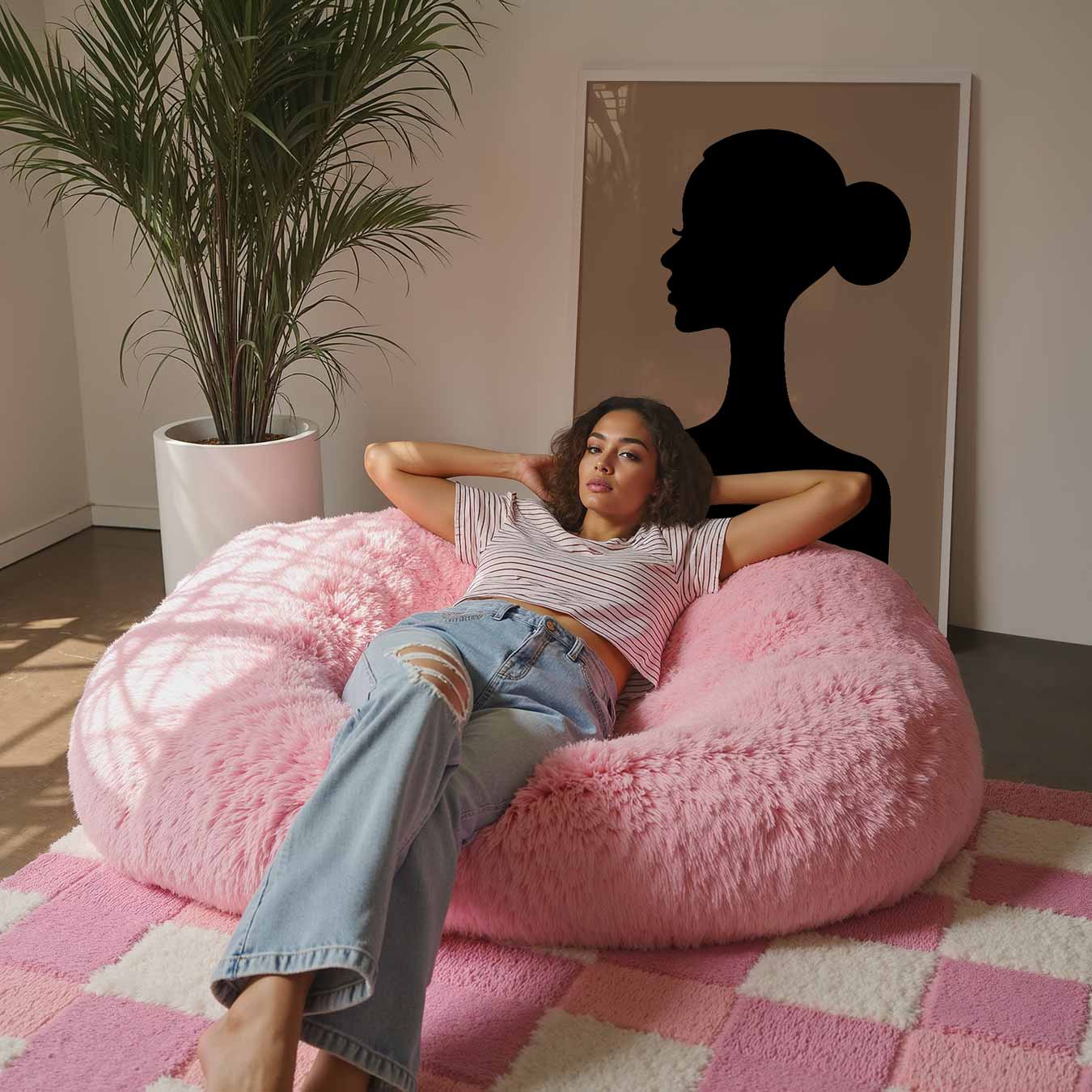 Elegante Silhouet Vrouw Poster