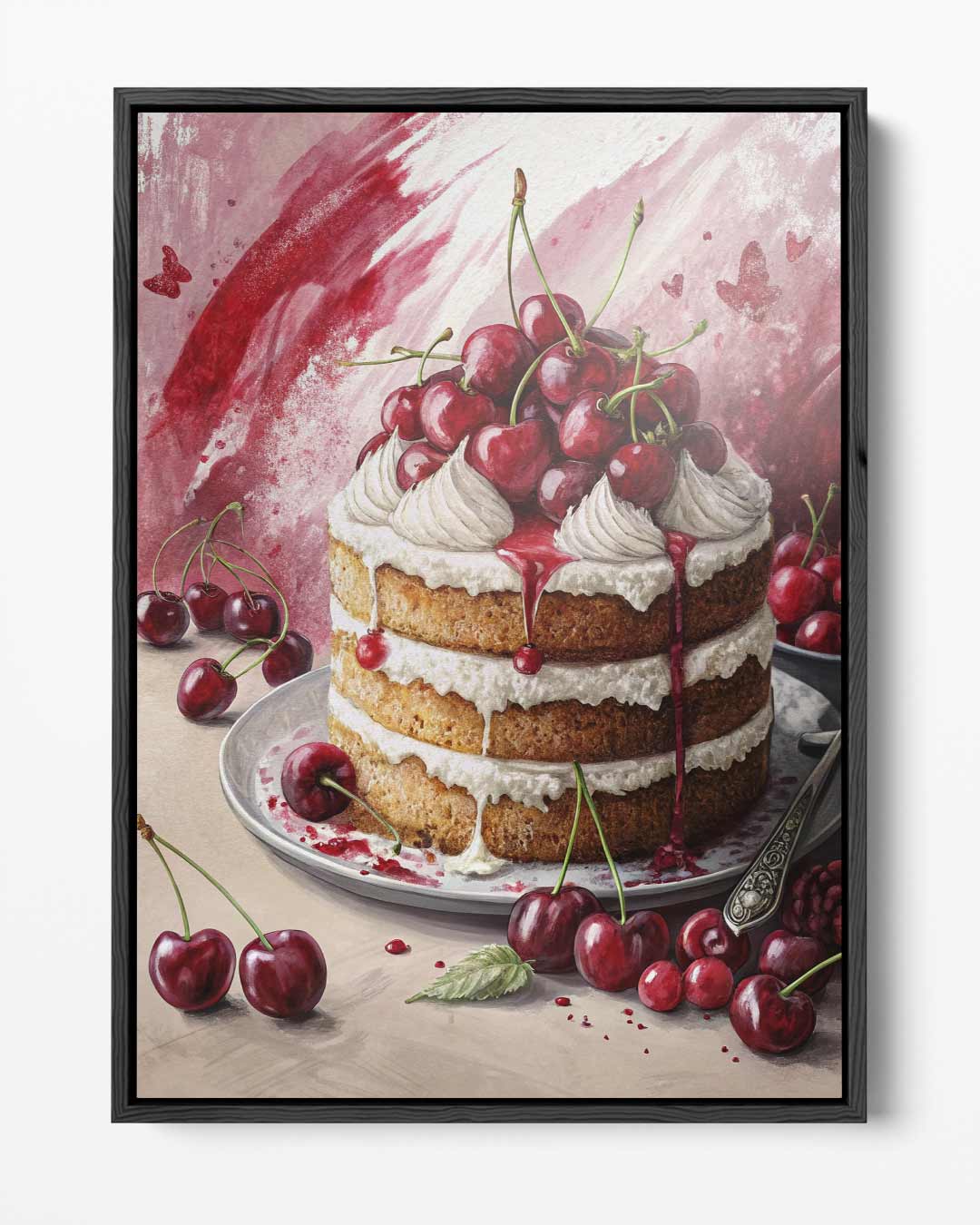 Zoete Kersen Verrukking Kunstwerk-canvas-dibond-plexiglas-wanddecoratie-WallArtistic