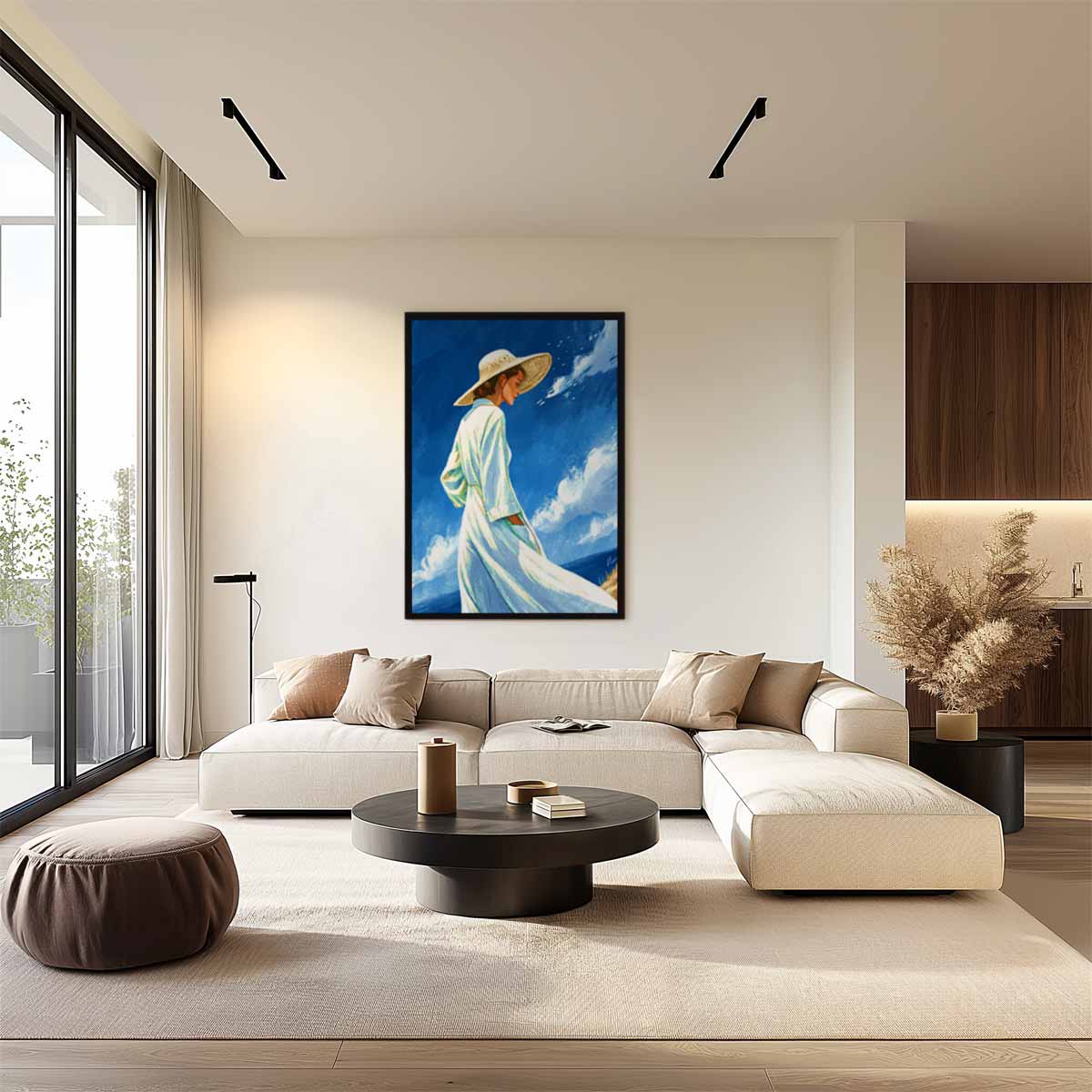 Zomerdroom aan Zee Kunstwerk-canvas-dibond-plexiglas-wanddecoratie-WallArtistic