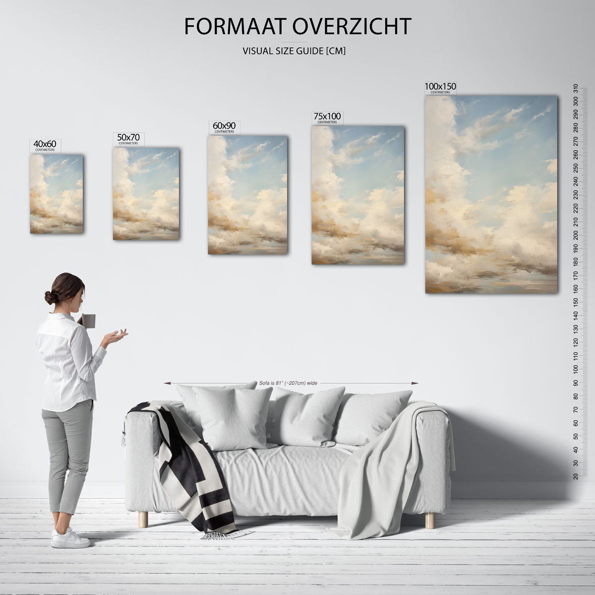 Dromerige lucht Kunstwerk