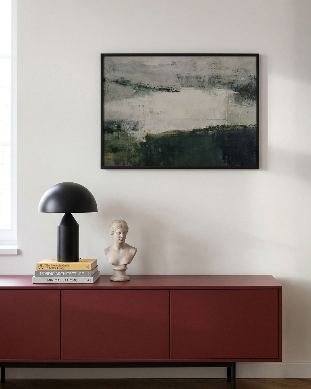 Abstracte landschapsweergave Poster