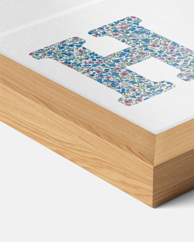 Bloemen Initialen Poster